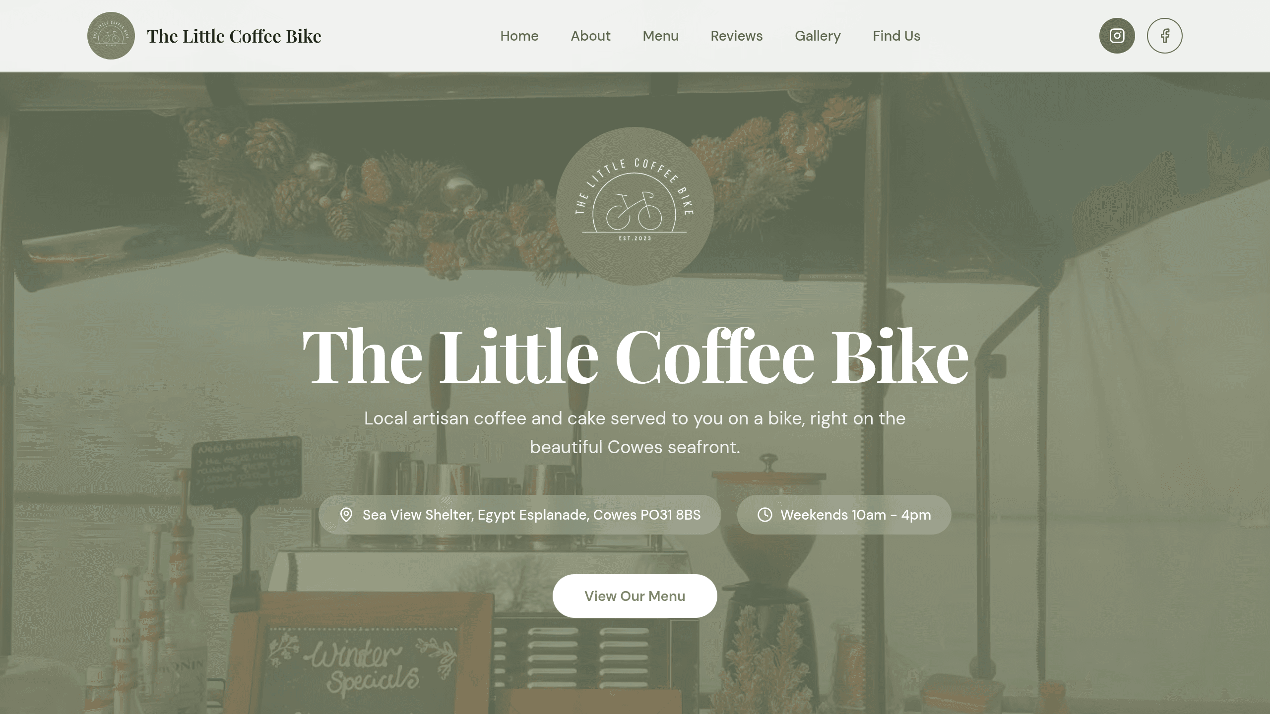 The Little Coffee Bike Home Hero